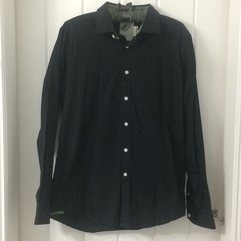 Swell Organics Mens button down Shirt sz L